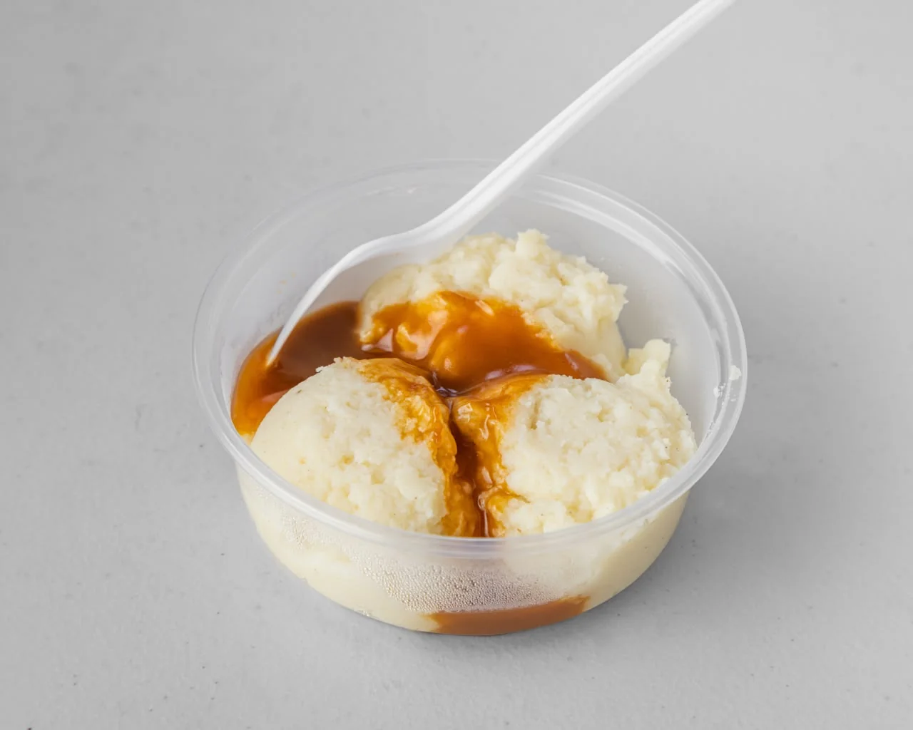 Mashed potato with gravy